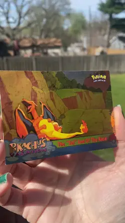 #50 The "Tail" End of the Race Topps Pikachu's Vacation Foil Blue Logo Pokemon - Image 2