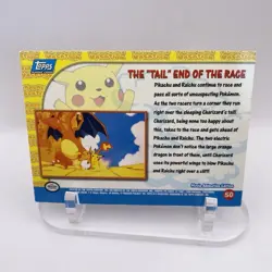 #50 The "Tail" End of the Race Topps Pikachu's Vacation Foil Blue Logo Pokemon - Image 3