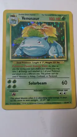 Pokemon TCG Venusaur Base Set 15/102 Holo 1999-2000 Wizards Base Set... - Image 1