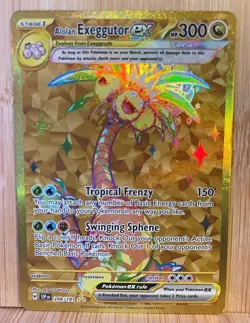 Alolan Exeggutor ex Gold 248/191 Hyper Rare Secret Pokemon Card Surging Spark NM - Image 1