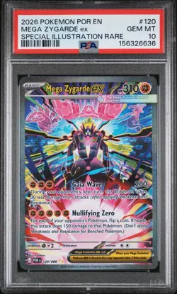 Pokemon Mega Zygarde ex 120/088 Perfect Order Special Illustration Holo PSA 10 - Image 1