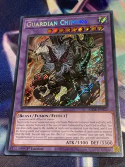 Yu-Gi-Oh! TCG Guardian Chimera RA02-EN023 Secret Rare 1st Edition NM/M - Image 1