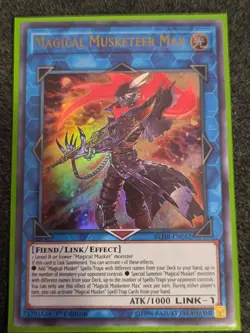 Yugioh! Magical Musketeer Max BLHR-EN052 Ultra Rare 1st Edition Light Play - Image 1