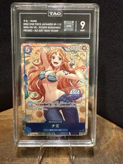 2025 ONE PIECE JAPANESE MINI-TIN PACK SET VOL.2 112 'Sunflower" Nami TAG 9 MINT - Image 1