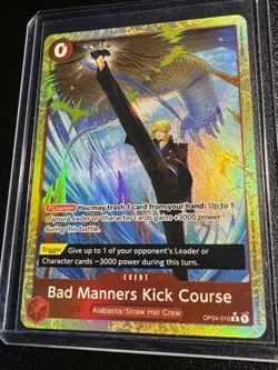 One Piece TCG Premium Booster -The Best- Vol 2 Bad Manners Kick Course (Alt Art) - Image 1
