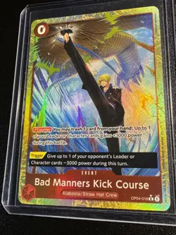One Piece TCG Premium Booster -The Best- Vol 2 Bad Manners Kick Course (Alt Art) - Image 4