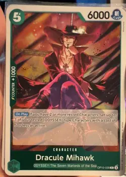 Dracule Mihawk OP10-029 Holo NM One Piece Royal Blood - Image 1