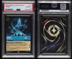 2023 Disney Lorcana The First Chapter 1 Legendary Hades #147 PSA 10 - Image 3