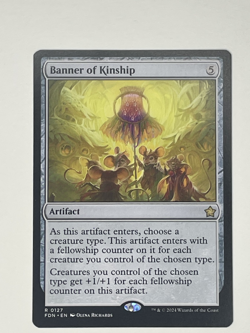 Magic MTG Banner of Kinship FDN 0127 Regular Rare - NM condition - Image 1