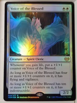 Voice of the Blessed - FOIL - Innistrad: Crimon Vow - Magic the Gathering MTG - Image 1