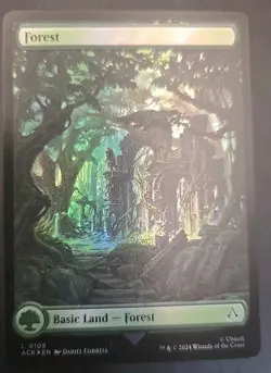 Forest (0109 X2/0110 X2) Universes Beyond:Assassin's Creed Foil MTG (4 Cards) NM - Image 3
