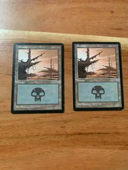 x2 MTG Swamp (Hanging Moss) LP - Portal - Magic the Gathering MTG Nice! - Image 1