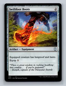 (2x) MTG - SWIFTFOOT BOOTS 1x Commander Legends & 1x New Capenna Commander - LP - Image 3