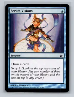 MTG Magic the Gathering Serum Visions (36/165) Fifth Dawn LP - Image 1