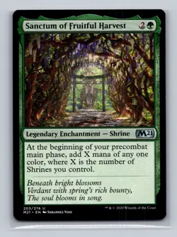 1x Sanctum of Fruitful Harvest MTG Core Set 2021 (M21) Magic Regular - LP-NM - Image 1