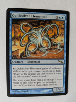 Quicksilver Elemental Mirrodin MTG NM Free shipping with tracking - Image 1
