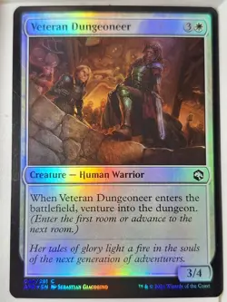 Veteran Dungeoneer- FOIL Adventures in Forgotten Realms- Magic the Gathering MTG - Image 1