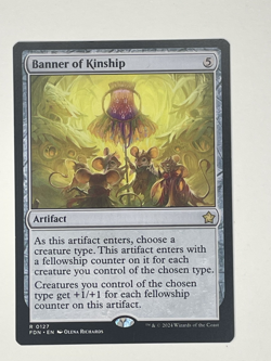 Magic MTG Banner of Kinship FDN 0127 Regular Rare - NM condition - Image 1