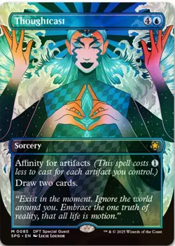 Thoughtcast (Borderless) #85 (Foil) (NM) Special Guests SPG Magic MTG - Image 4
