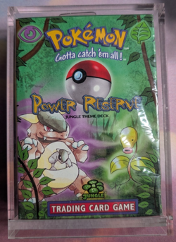 Power Reserve Jungle Theme Deck Year 1999 Pokemon FACTORY SEALED w/ Acrylic Case - Image 1