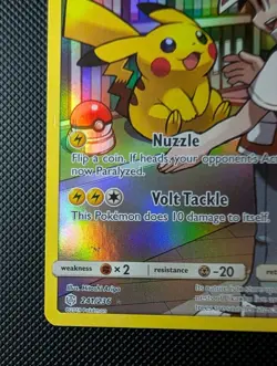Pokemon Pikachu 241/236 Cosmic Eclipse Holo 2019 Damage - Image 2