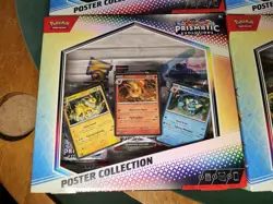 (5) Pokemon TCG PRISMATIC EVOLUTIONS Poster Collection Box Lot X5 FACTORY SEALED - Image 5
