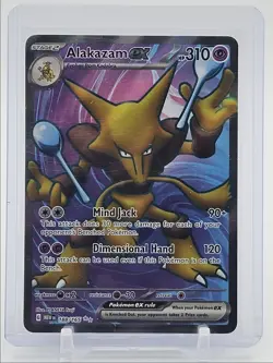 ALAKAZAM EX 2023 POKEMON SCARLET & VIOLET 151 ULTRA RARE A 188/165 Q1829 - Image 1