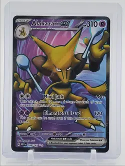 ALAKAZAM EX 2023 POKEMON SCARLET & VIOLET 151 ULTRA RARE 188/165 Q1829 - Image 1