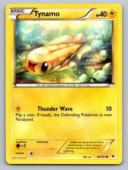 Tynamo 38/101 Common Noble Victories Pokemon Lightly Played - Image 1