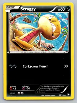 Scraggy 66/111 Common Furious Fists Pokemon Lightly Played - Image 1