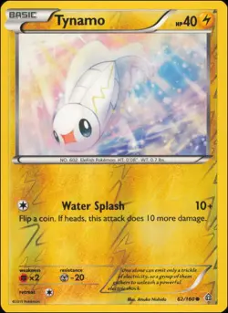 Pokemon - Tynamo #62/160 - XY - Primal Clash Reverse Holo - Image 1