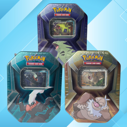 Pokemon Triple Whammy Tin Lot 3 Pack Tyranitar Darkrai Slaking New Sealed - Image 1