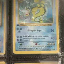 Pokemon gyarados base set shadowless 1st edition 6/102 - Image 2