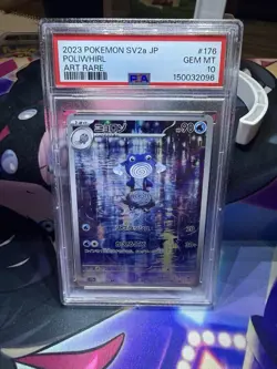 PSA 10 GEM MINT JAPANESE POKEMON 2023 POLIWHIRL 176/165 POKEMON 151 SV2a - Image 1