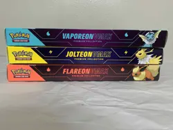 Pokemon TCG Flareon Jolteon Vaporeon Vmax Premium Collection Set of 3 New 820650851308 - Image 3