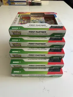 Pokemon TCG-First Partner Illustration Collection Series 1 Factory Sealed Lot X5 - Image 2