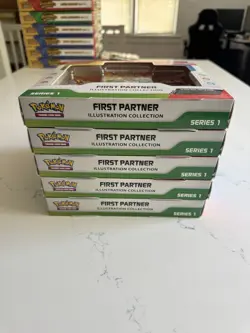 Pokemon TCG-First Partner Illustration Collection Series 1 Factory Sealed Lot X5 - Image 3