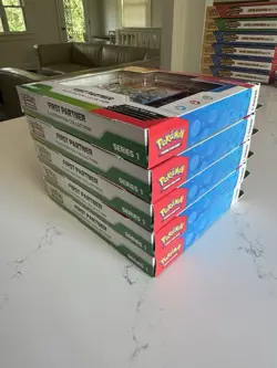 Pokemon TCG-First Partner Illustration Collection Series 1 Factory Sealed Lot X5 - Image 4