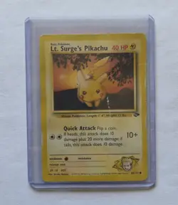 Lt. Surge's Pikachu 84/132 Pokemon Gym Challenge Common - Image 1