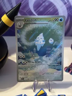 English Pokemon Vanillish 112/086 SV10.5: White Flare Full Art pack fresh UK - Image 2