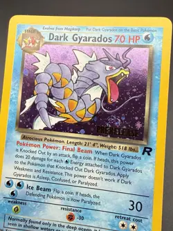 Dark Gyarados NM 8/82 🌀 SWIRL - Holo Prerelease Promo Team Rocket - Pokemon B - Image 3