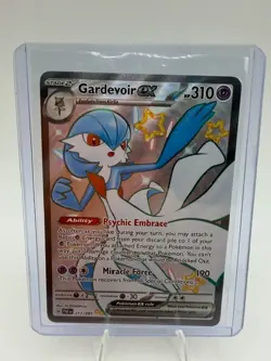 Shiny Gardevoir EX Pokemon Paldean Fates 217/091 Shiny Ultra Rare Mint - Image 1