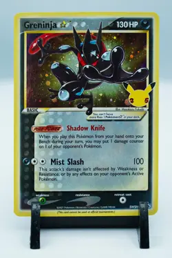 2021 POKEMON SWSH PROMO CELEBRATIONS ETB #144 GRENINJA-GOLD STAR SWSH144 BLACK - Image 3