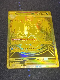 Pokemon Mega Dragonite EX Gold Foil Full Art Card 295/217 English - Image 1