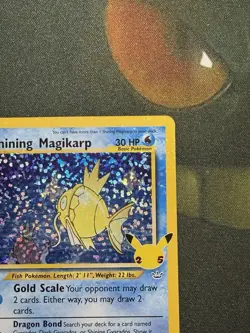Pokemon TCG Shining Magikarp Celebrations 25th anniversary NM+ holo bleed - Image 4
