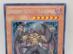 Yugioh Destiny HERO Malicious RYMP-EN034 1st Edition Super Rare LP - Image 2