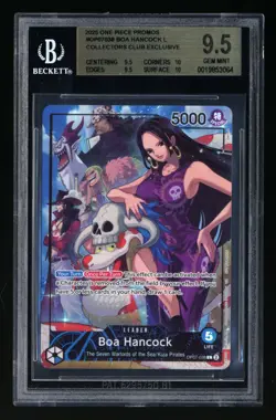 One Piece BGS 9.5 Boa Hancock PSA Collector's Club Promo OP07-038 L Mint 2025 - Image 1