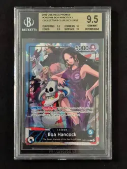 One Piece BGS 9.5 Boa Hancock PSA Collector's Club Promo OP07-038 L Mint 2025 - Image 3