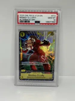 2026 Monkey D. Luffy ( Old Man Luffy ) 012 One Piece Starter Deck St29 PSA 10 - Image 1