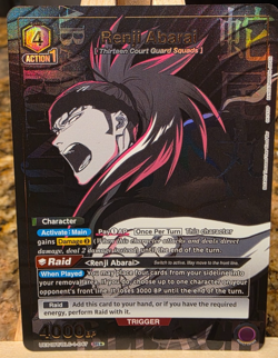 Union Arena Bleach Renji Abarai SR* Alt Art UE01BT/BLC-1-047 English NM - Image 1